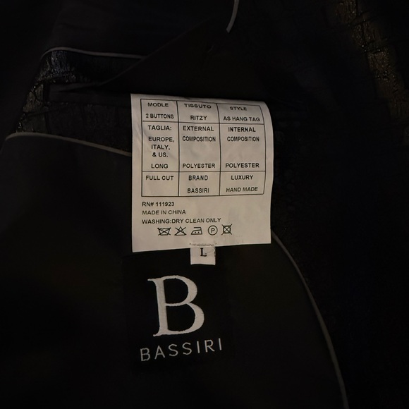 Bassiri Black Men's Blazer - Picture 3 of 4